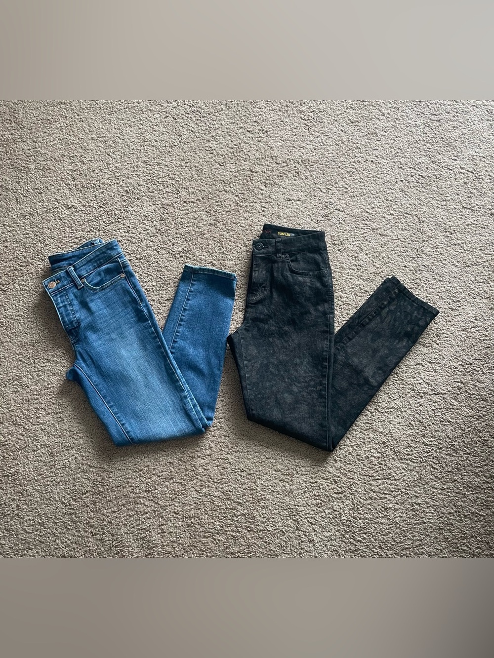 Talbots Flawless Slim Ankle + Style&Co Denim Slim Leg bundle Lot of 2